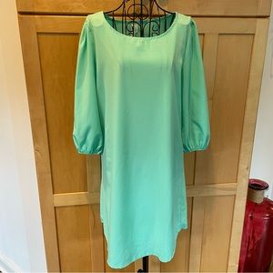 Yeatts green 3/4 blouson sleeve Dress size Small